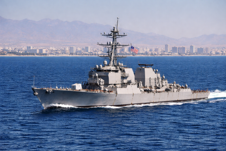 Destructora en la costa azul