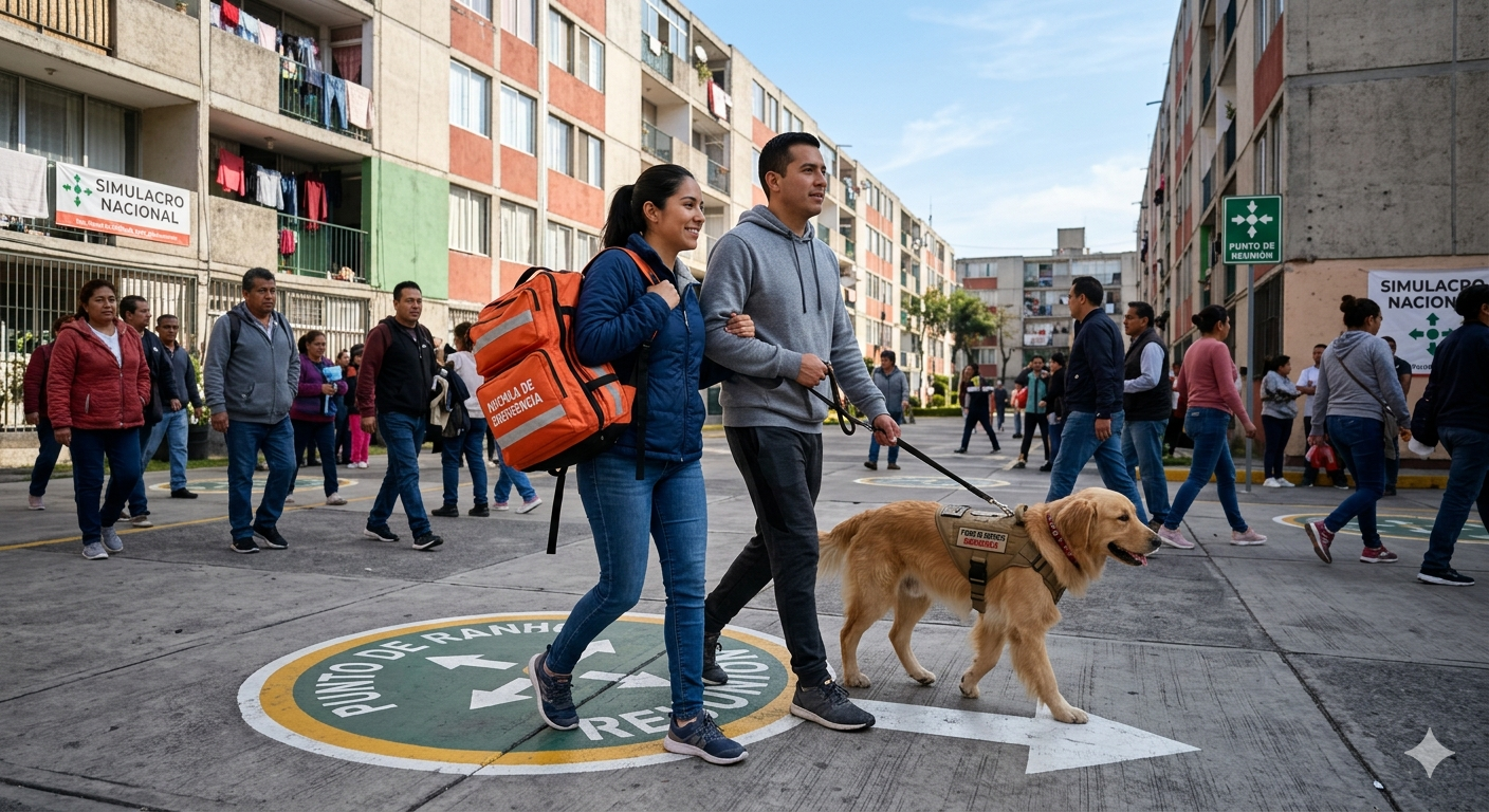 ¿Tienes mascotas? Así debes actuar durante el Primer Simulacro Nacional 2026